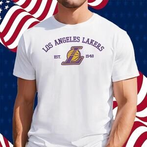 Los Angeles Lakers Est 1948 Shirt Nba Basketball Team Graphic Fan Tee